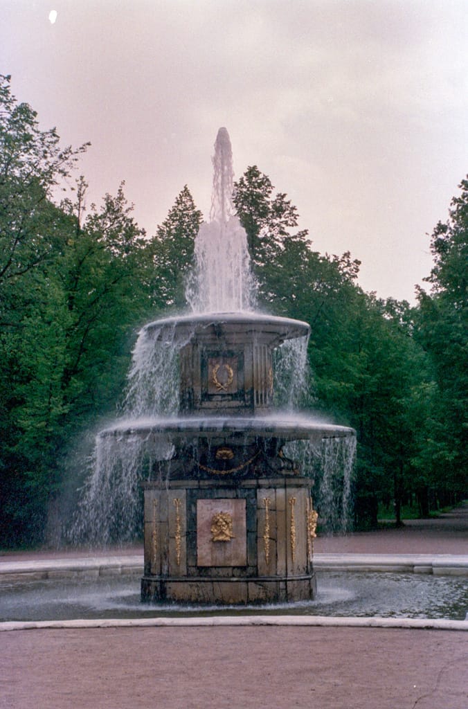 Summer Palace fountain, Petrodvorets, 12 July 1989