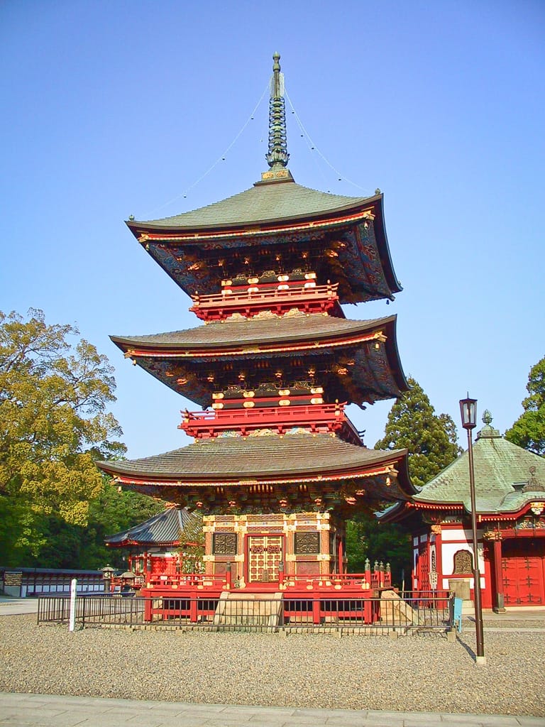 Pagoda at Daihonzan Naritasan Shinshoji Temple, Narita, Japan, 1 May 2003