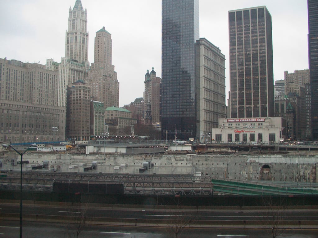 Site of World Trade Center, New York City, United States, 13 February 2004