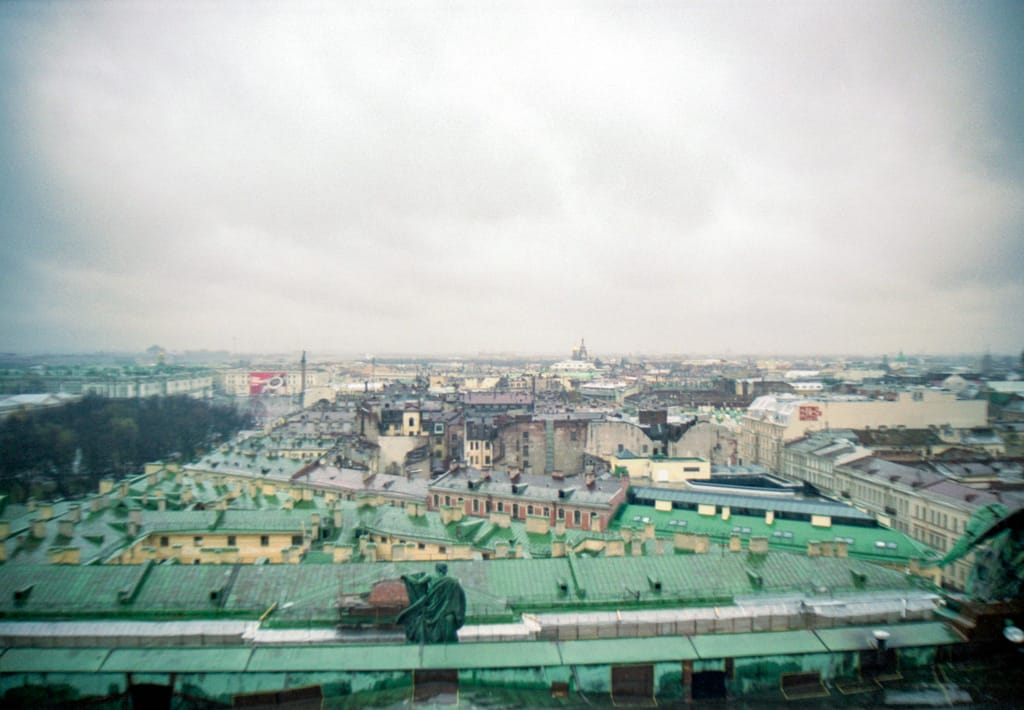 The view from St. Issac&rsquo;s Cathedral, St. Petersburg, Russia, 6 May 2005