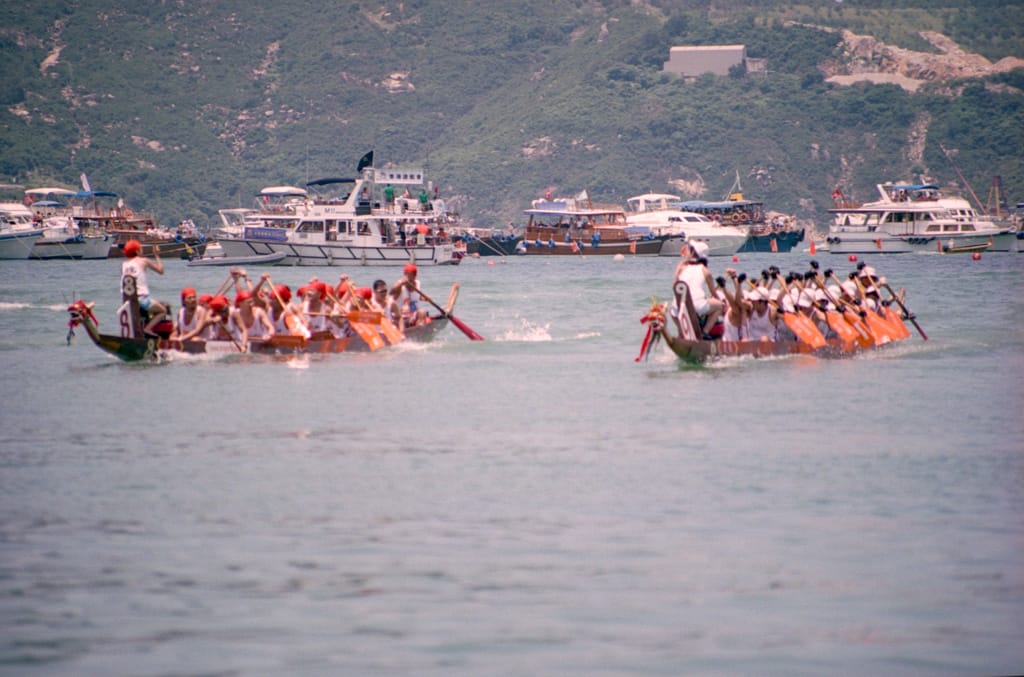 Dragon boat race, Stanley Beach, Hong Kong, 11 June 2005