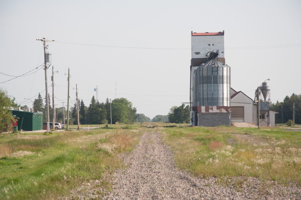 Abandoned CP Arborg Subdivision, Teulon, Manitoba, 7 August 2010