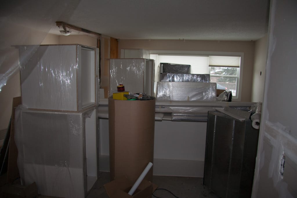 New cabinets, Westgate, Calgary, Alberta, 24 March 2012