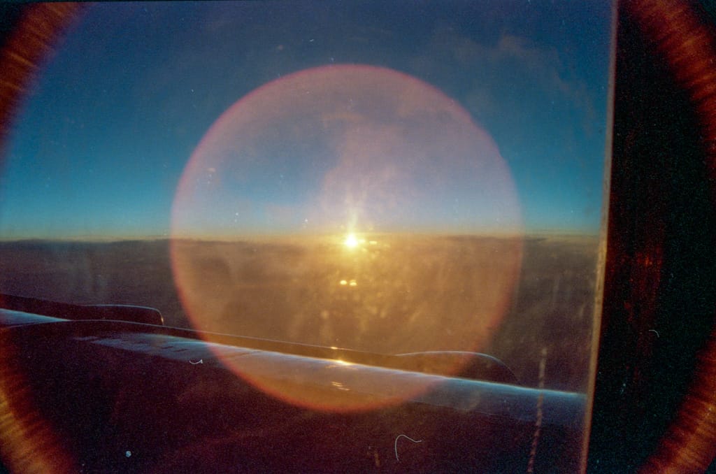 Sunrise at 35,000 ft., 1 July 1989