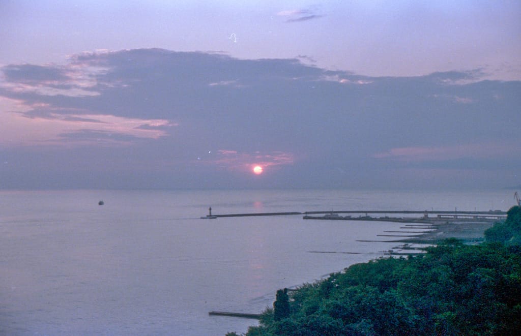 Sunset over the Black Sea, Sochi, 7 July 1989