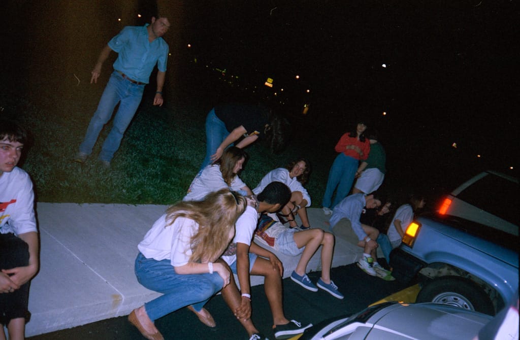 Waiting for the bus to be fixed, Orlando, Florida 7 April 1991