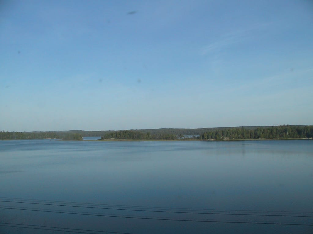 One of the hundreds of lakes in Northern Ontario, 17 September 2002