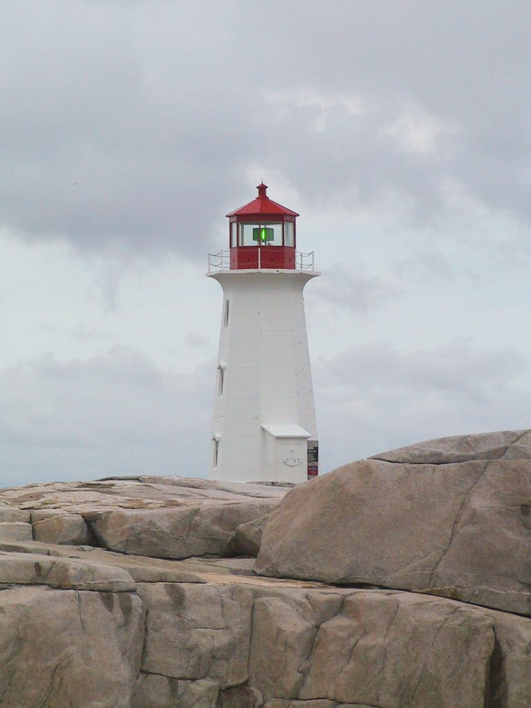Lighthouse, Peggy's Cove, Nova Scotia, 3 October 2002