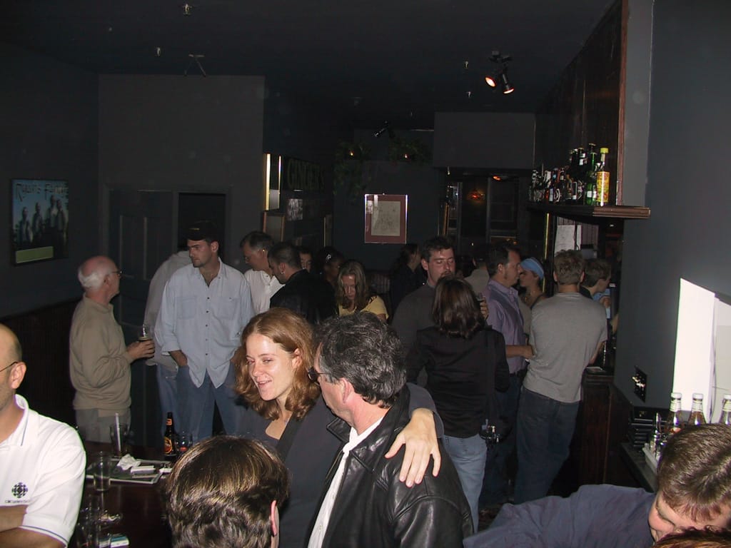 At Ginger's Tavern, Halifax, Nova Scotia, 5 October 2002