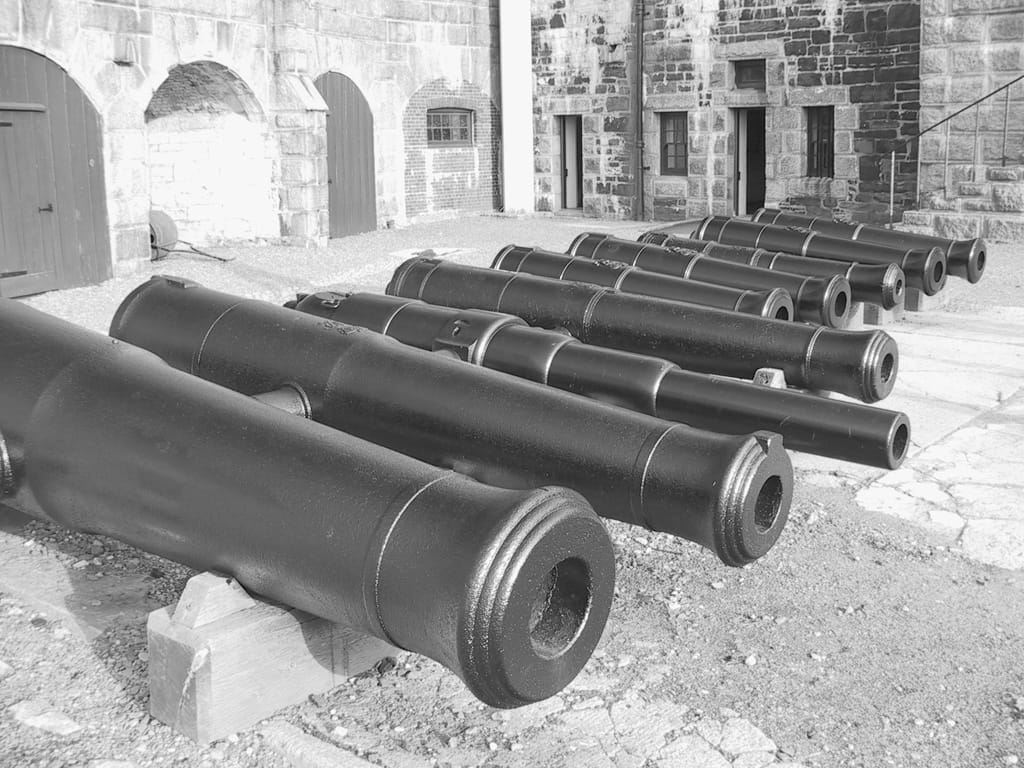 Cannons in the Halifax Citadel, Nova Scotia, 10 October 2002