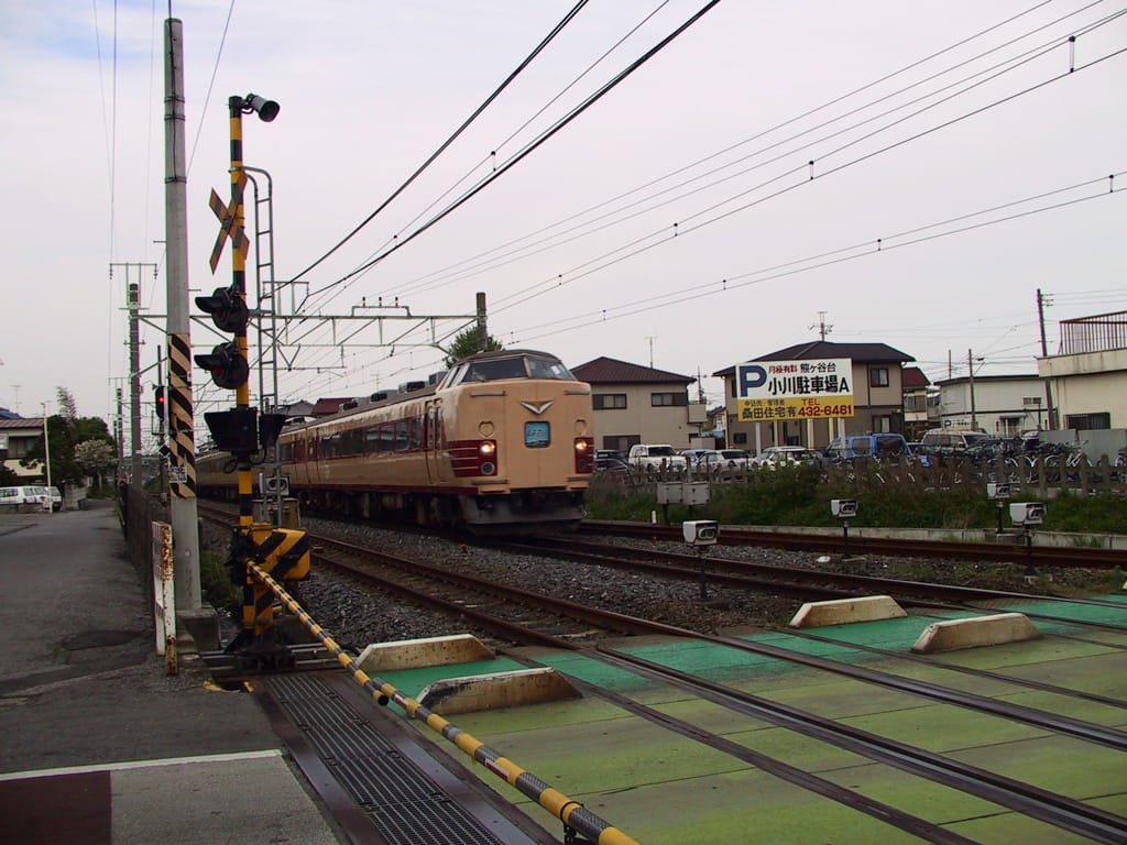 Express train, Yotsukaido, Japan, 26 April 2003