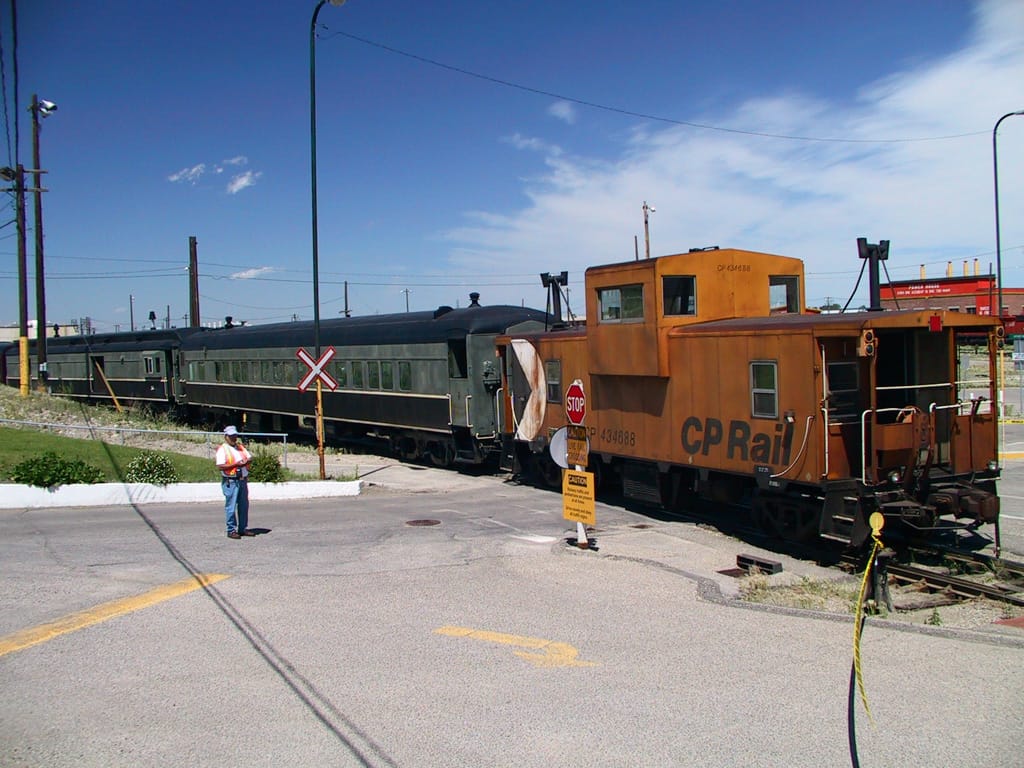 Train ride at Ogden, Calgary, Alberta, 1 July 2003