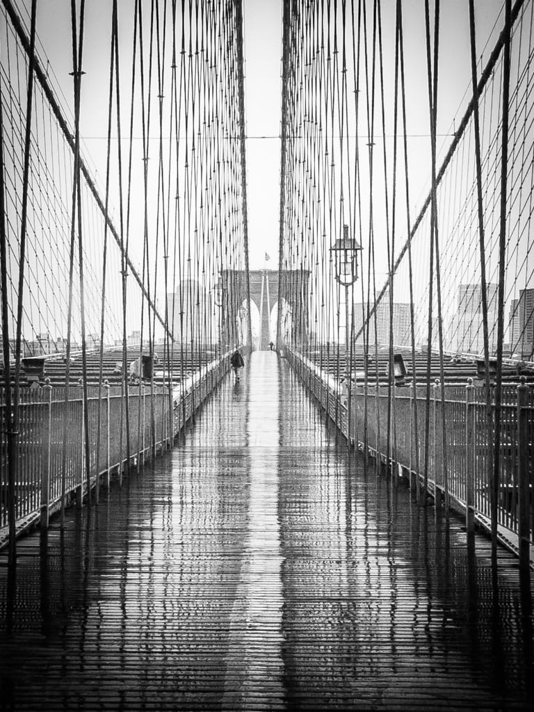 Brooklyn Bridge, New York City, United States, 13 February 2004
