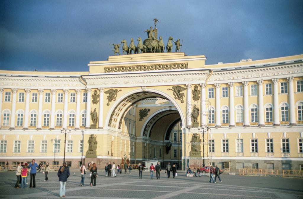 General Staff Building at Palace Square, St. Petersburg, Russia, 2 May 2005