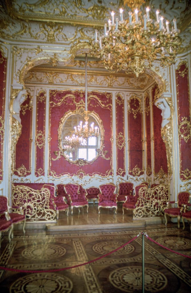 Sitting area, Hermitage Museum of Art, St. Petersburg, Russia 3 May 2005