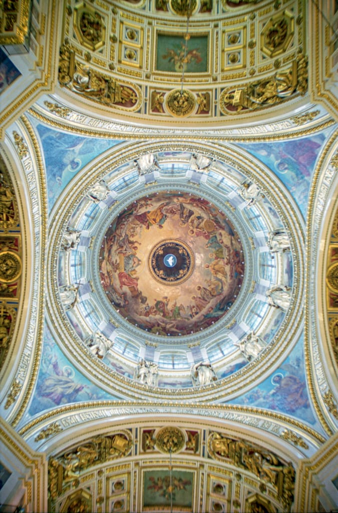 The holy dome of St. Isaac&rsquo;s Cathedral, St. Petersburg, Russia, 6 May 2005