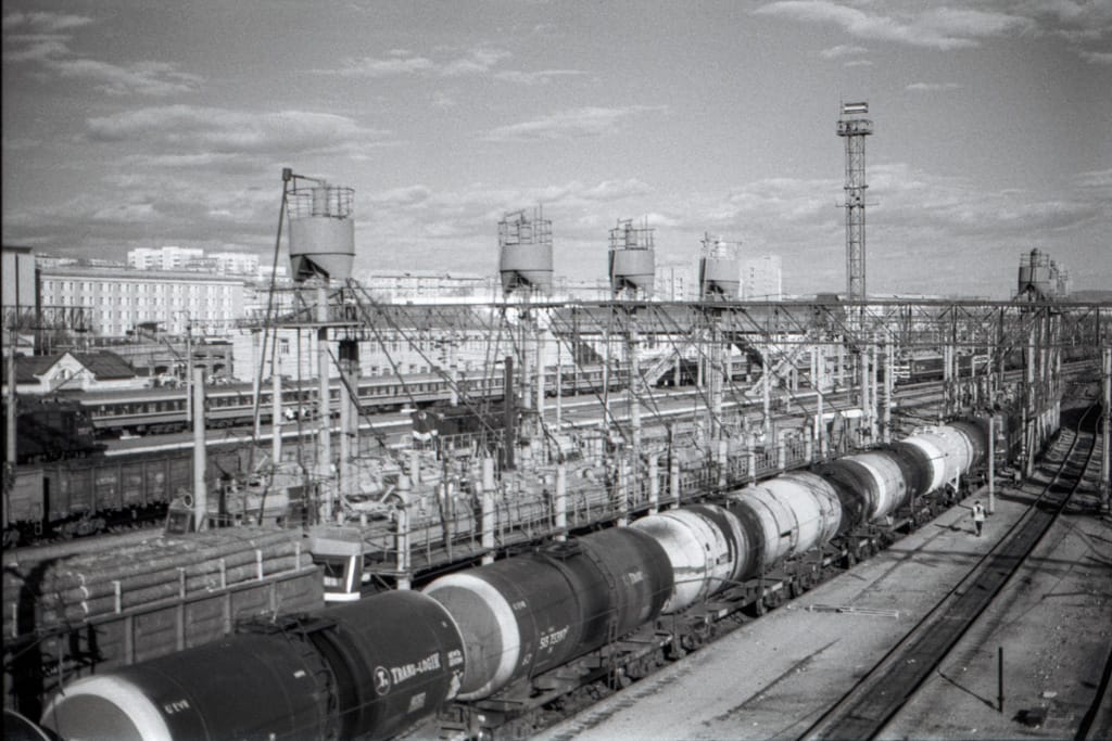 Rail yard, Ulan Ude, Russia, 18 May 2005