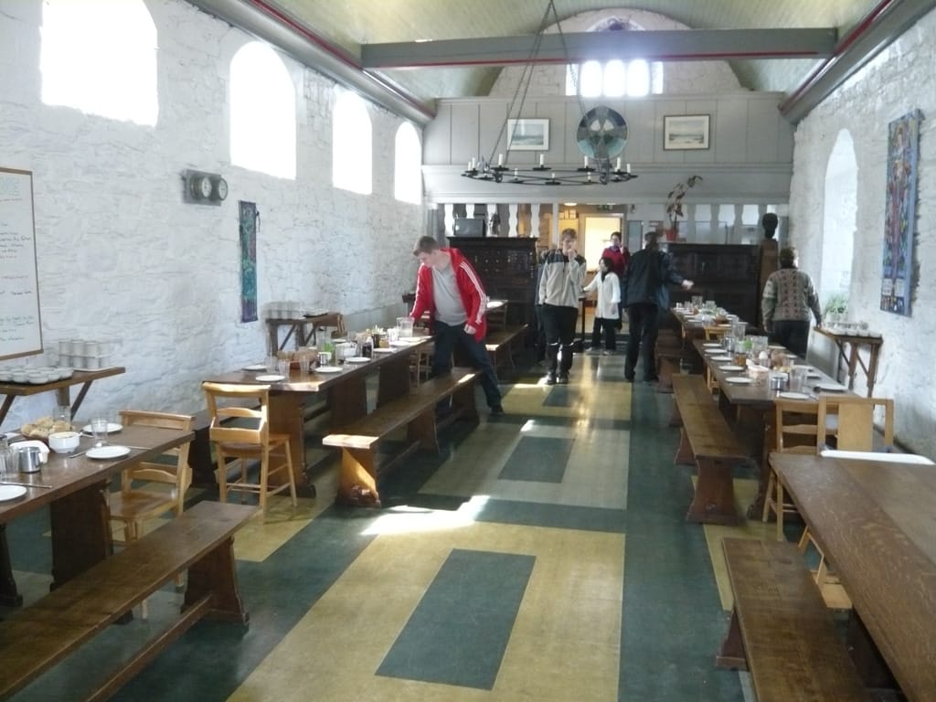 Iona Abbey dining hall, Scotland, 9 April 2008