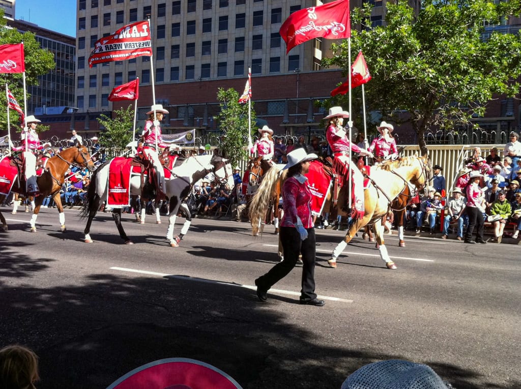 Outriders in the Stampede Parade, Calgary, Alberta, 8 July 2011