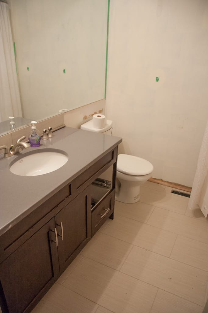 New main bathroom toilet, Westgate, Calgary, Alberta, 11 April 2012