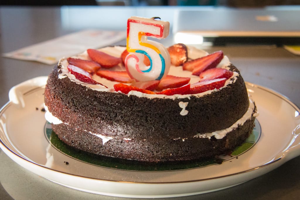 5th birthday cake, Westgate, Calgary, Alberta, 18 March 2015