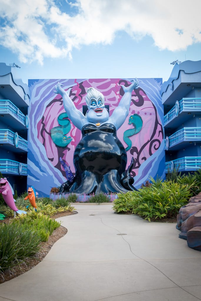 Ursula at Art of Animation Resort, Walt Disney World, Orlando, Florida, 17 December 2016