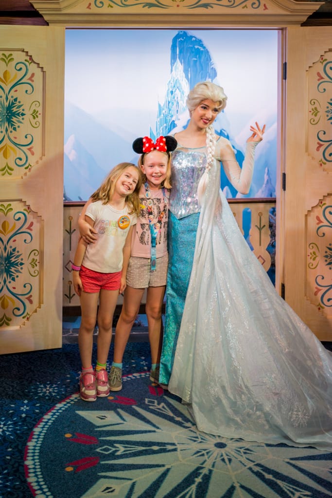 Meeting Elsa at Epcot Center, Walt Disney World, Orlando, Florida, 19 December 2016