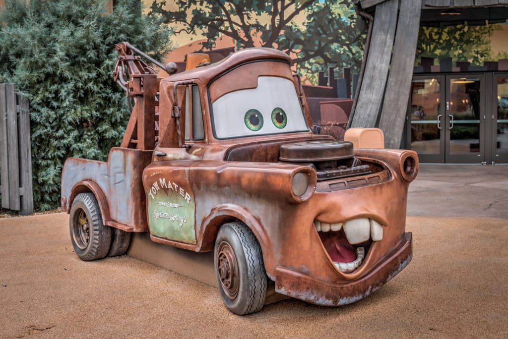 Tow Mater at Art of Animation Resort, Walt Disney World, Orlando, Florida, 20 December 2016
