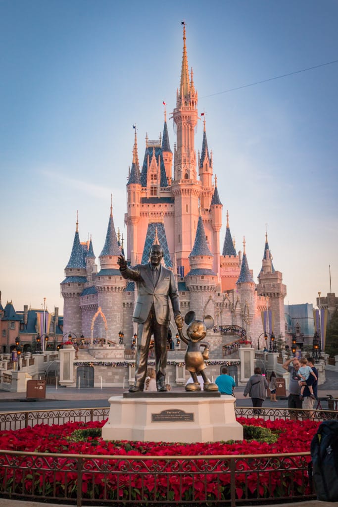 Walt and Mickey in Magic Kingdom, Walt Disney World, Orlando, Florida, 23 December 2016