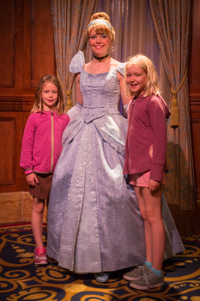 Meeting Cinderella in Magic Kingdom, Walt Disney World, Orlando, Florida, 23 December 2016