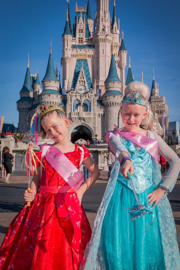 Princesses at the Magic Kingdom, Walt Disney World, Orlando, Florida, 23 December 2016