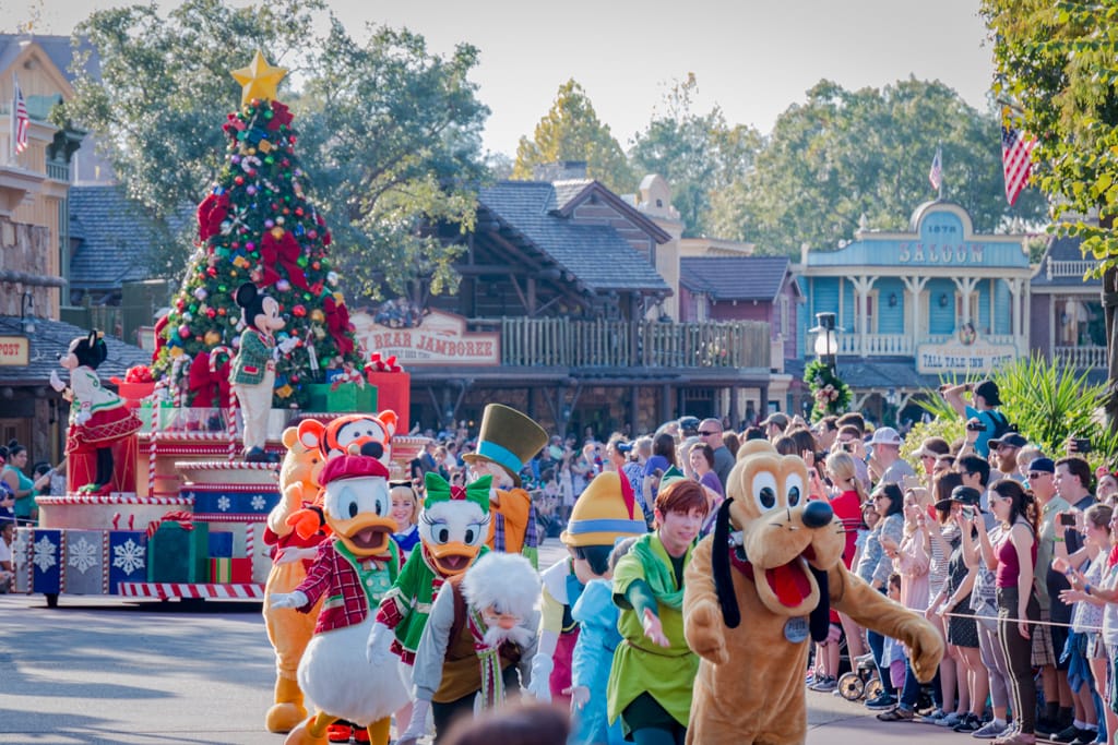 The parade begins at the Magic Kingdom, Walt Disney World, Orlando, Florida, 23 December 2016