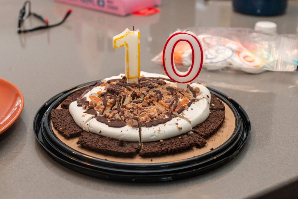 10th birthday cake, Westgate, Calgary, Alberta, 18 March 2020