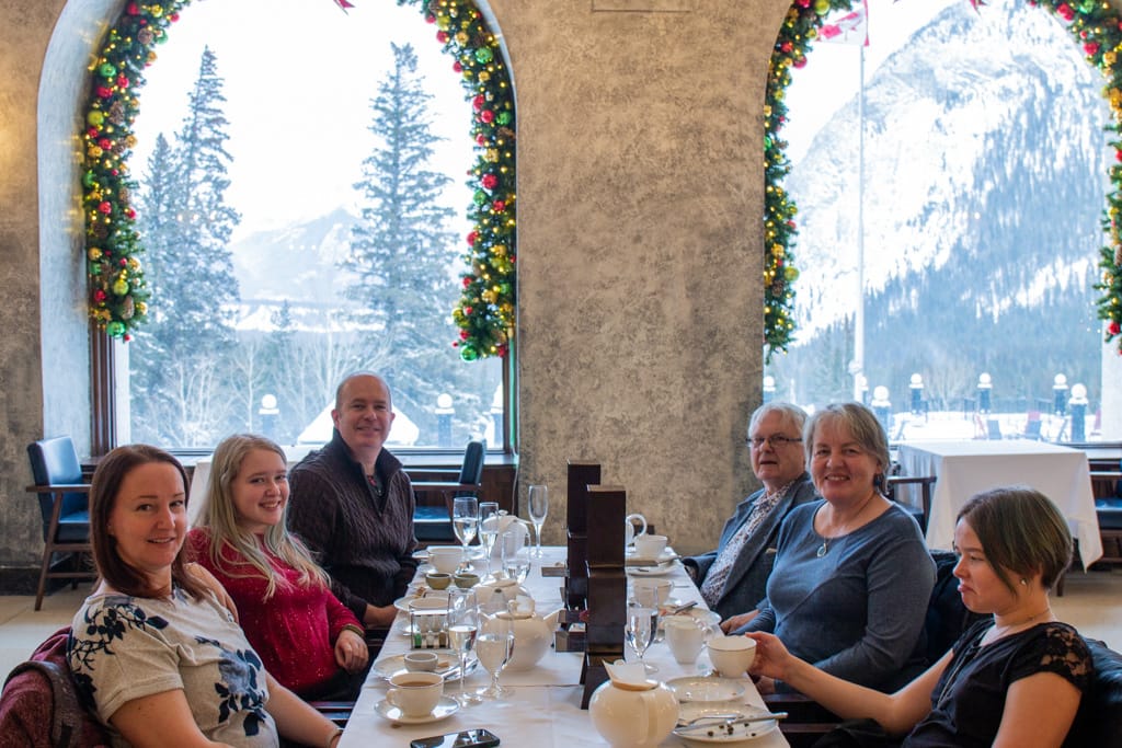New Years Tea at the Banff Springs Hotel, Alberta, 1 January 2022